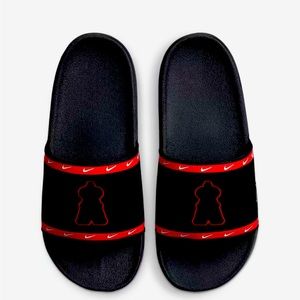 Los Angeles Angels slides men’s size 12 slides brand new in color: black and red